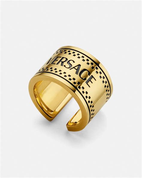 vintage versace logo ring|Versace ring cheap.